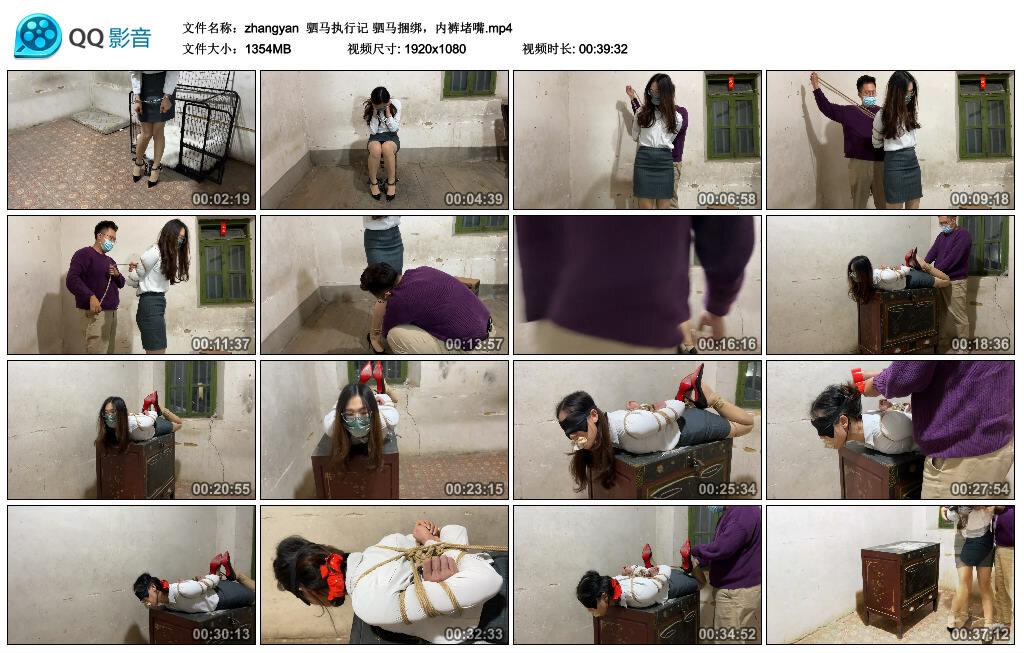 【zhangyan】驷马执行记 驷马捆绑，内裤堵嘴