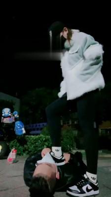 【雪琪琪】平安夜户外玩狗 bf22229