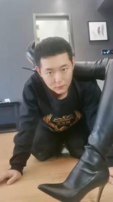 【明明】开发小姐姐长靴黑丝恋足 bf20023