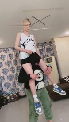 【麋鹿银儿】运动女神VS绿帽狗 bf15289