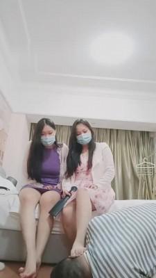 【重庆男神】180女神小白带闺蜜一起玩 bf14961