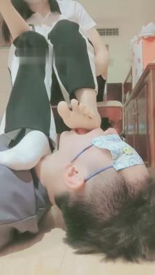 【妮蔻】运动后原味棉袜羞辱狗 bf14600