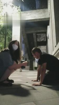【月玖儿】深夜户外遛狗 bf13601