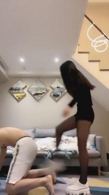 【仙女殿下】黑丝美腿小姐姐踢废男友【续集】 bf1406