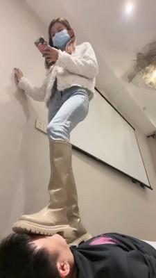 【花椒】长靴脸部摧残 bf20669