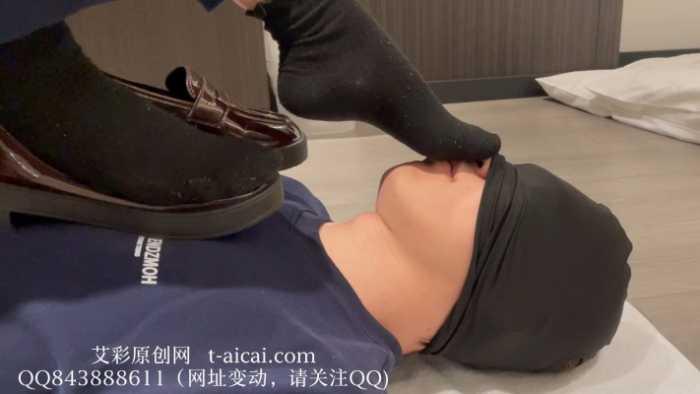 【静琪】黑色棉袜裸足窒息，棉袜塞嘴 JS250512~2