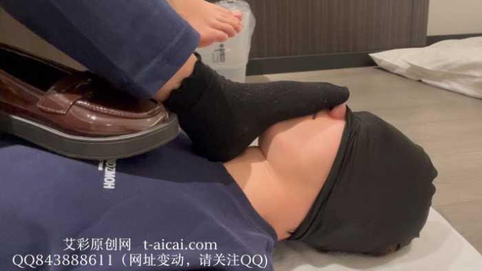 【静琪】黑色棉袜裸足窒息，棉袜塞嘴 JS250512~2