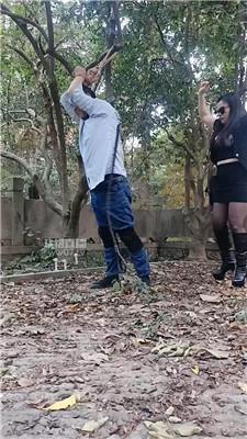 【刑狗】户外遛狗-吊绑重度虐打 JS251127-6